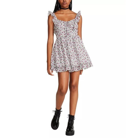 Betsey Johnson Dresses & Skirts - Betsey Johnson Womens Size 12 Layla Floral-Print Mini Dress in Sonic White $119